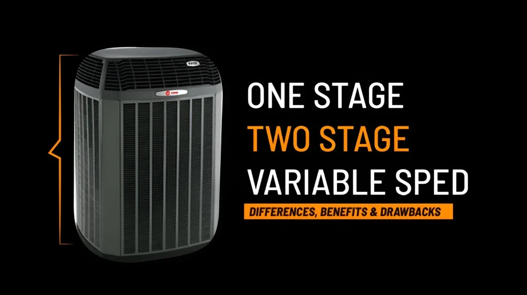 one stage two stage variable speed