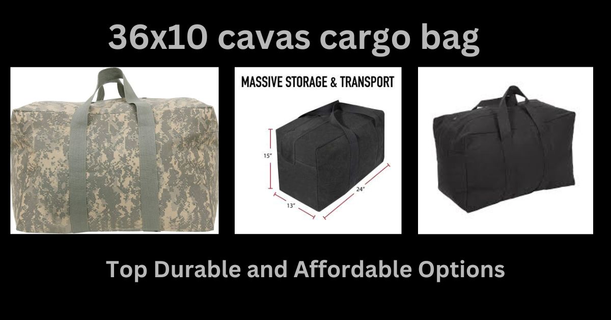 36x10 cavas cargo bag